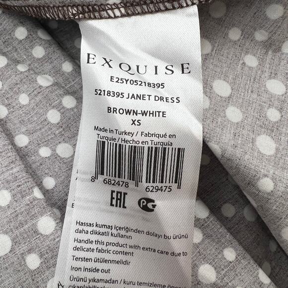 Exquise Janet Button-Front Pleated Mini Shirt Dress Tie-Neck Shirt Edition - Picture 10 of 13